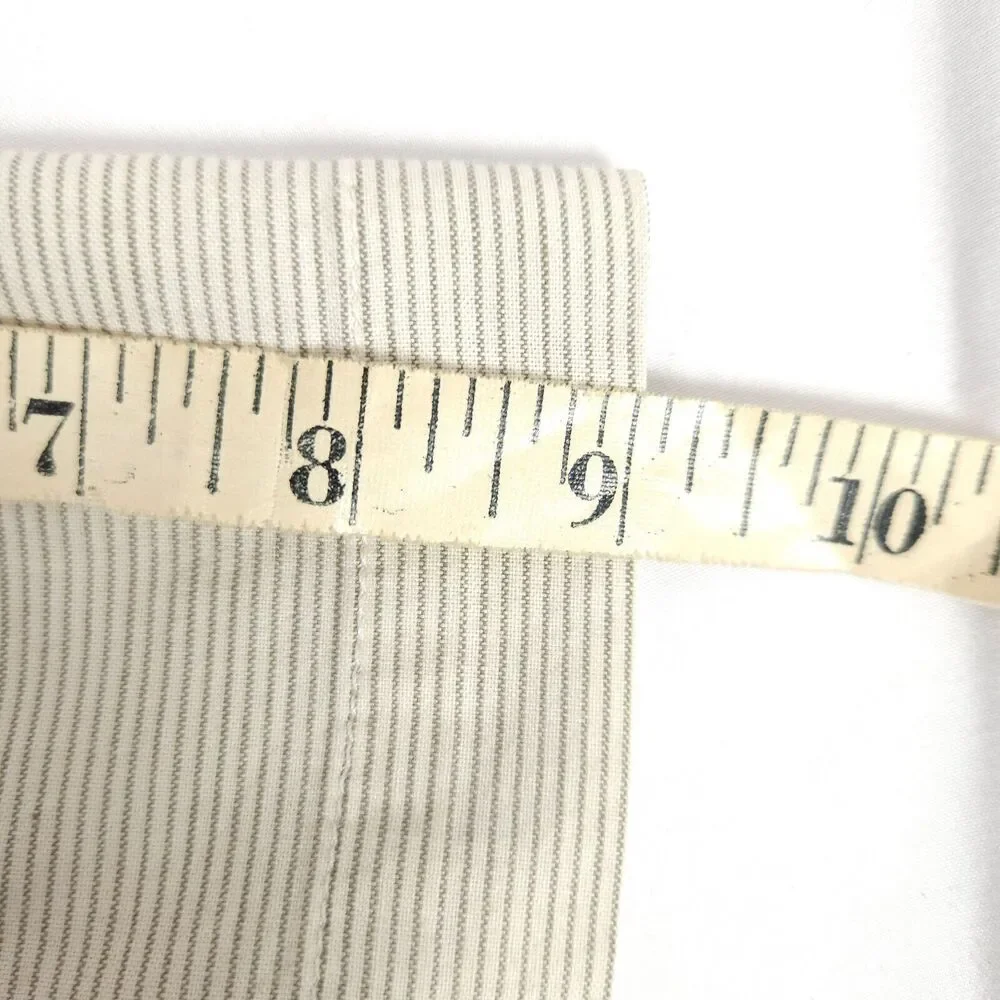 The North Face‎ Men White Gray Stripe Button Up Shirt Mens Large